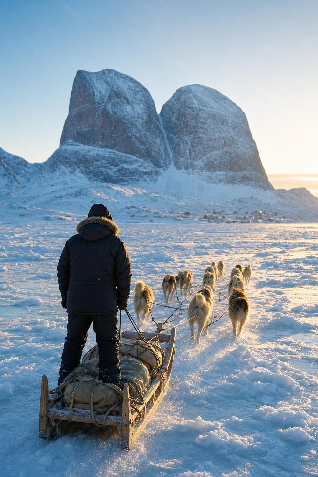Hundeslæde ved Uummannaq