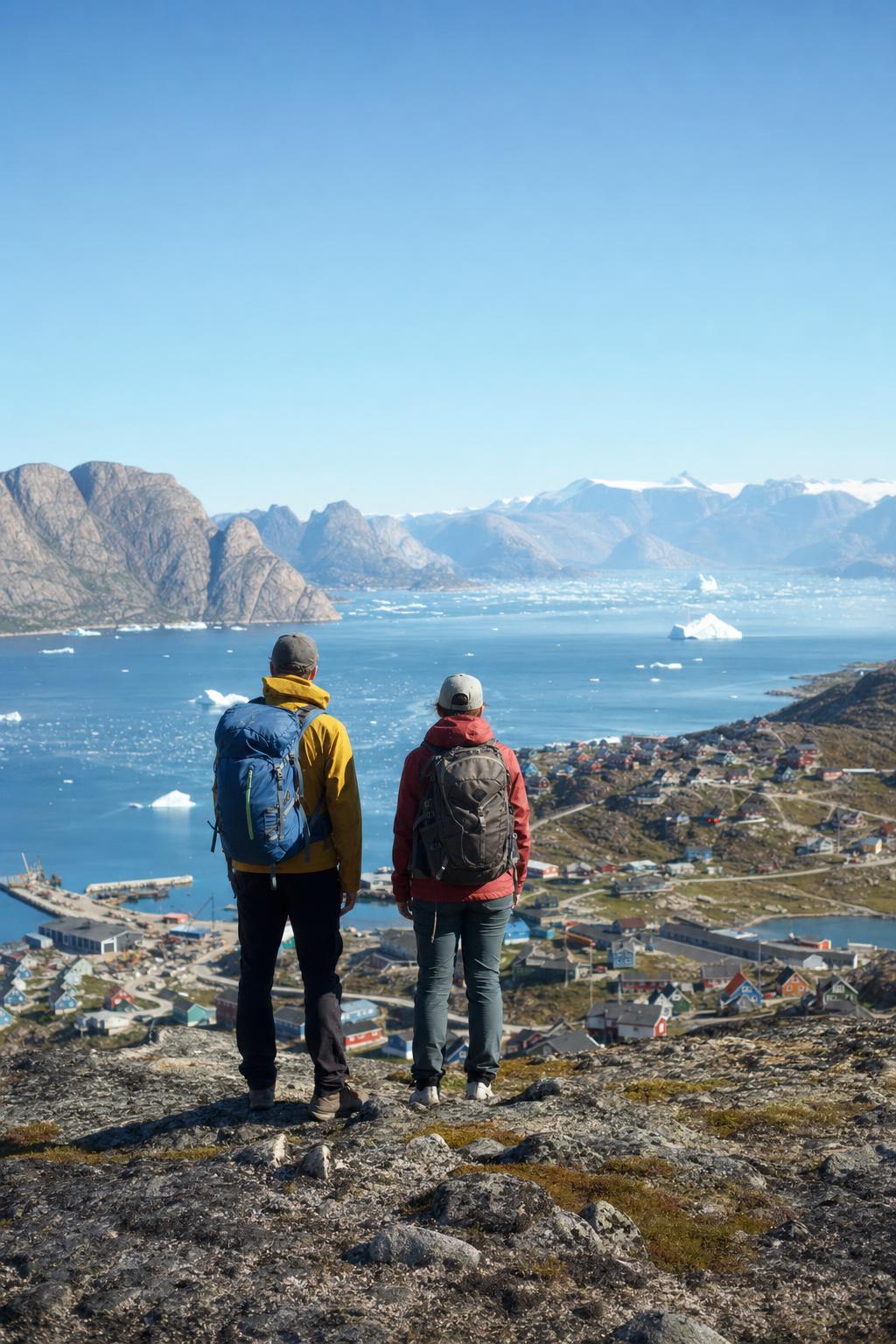 Vandring på fjeldet ved Uummannaq