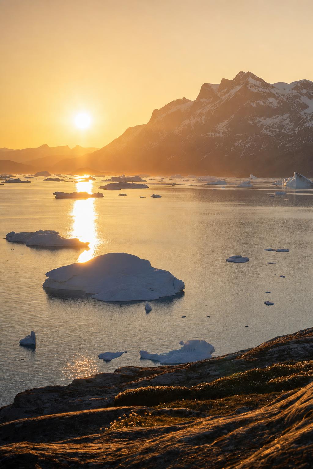 Midnatssol ved Uummannaq
